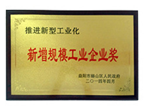 新增規模工業企業獎